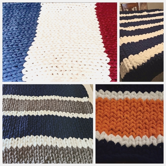 Chunky Knit Blanket - Picture 1 of 8